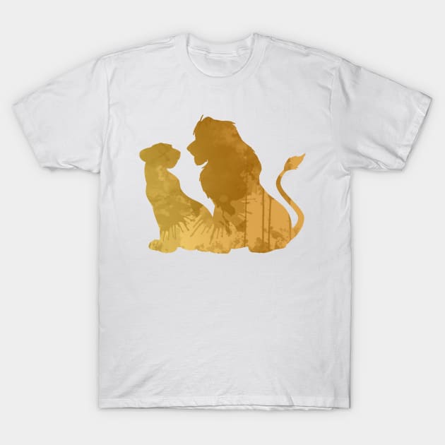 Couple Inspired Silhouette T-Shirt by InspiredShadows